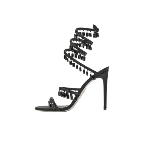 RENE CAOVILLA Chandelier one Ремень Сандалии 10,5cm Женские Черный