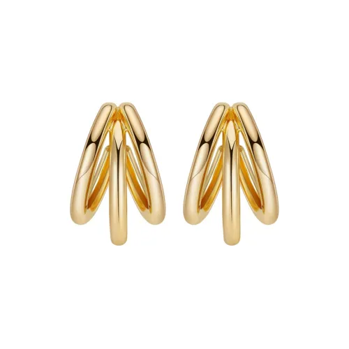 HMZ Сплав Серьги Золотой Женские