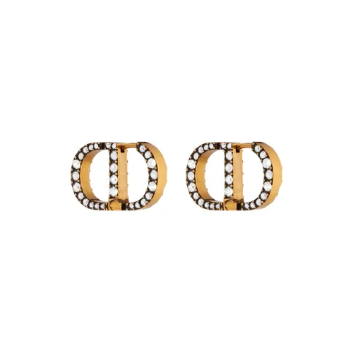 DIOR 30 Montaigne Серьги Золотые/черные Женские