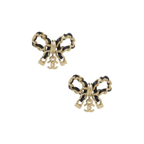 CHANEL Double C Металлические Серьги Женские