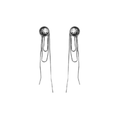 CAROMAY Серьги из меди и сплава женские цвет шампанское золото