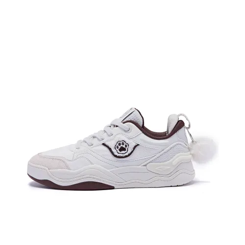 QIAODAN Cute Pet 1,0 Устойчивые к истиранию Баланс Легкие Низкие Кроссовки для скейтбординга Женские