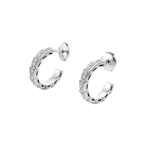 BVLGARI 18K Белое золото Серьги Женское серебро