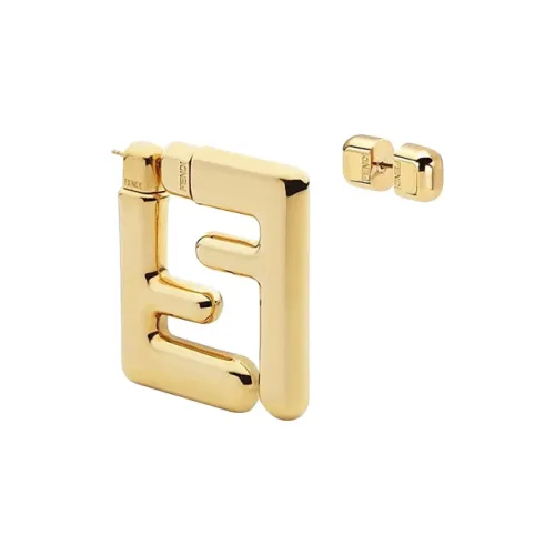 FENDI Brass Earrings Золотой Женские