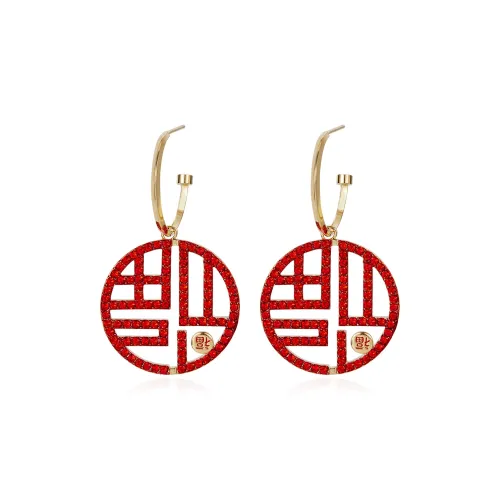 CAROMAY Серьги-гвоздики из серебра 925 пробы женские