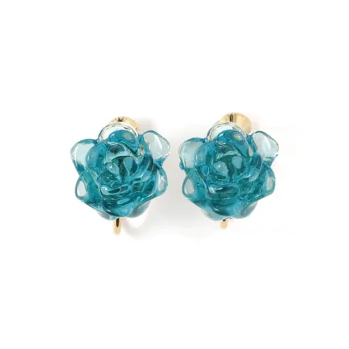 BEAMS Меламин Смола Брасс Серьги Женские Синий