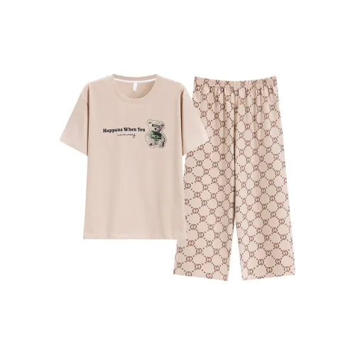 The Story Of The Flower Season Пижамный комплект Женские Хаки