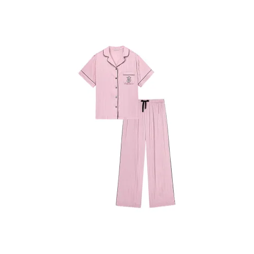 Victoria's Secret Pajama Комплект Женский Розовый Фиолетовый