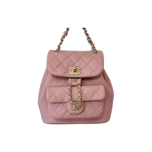 CHANEL Duma Гладкая коровья кожа Рюкзак Маленький Женский Сухой Розовый