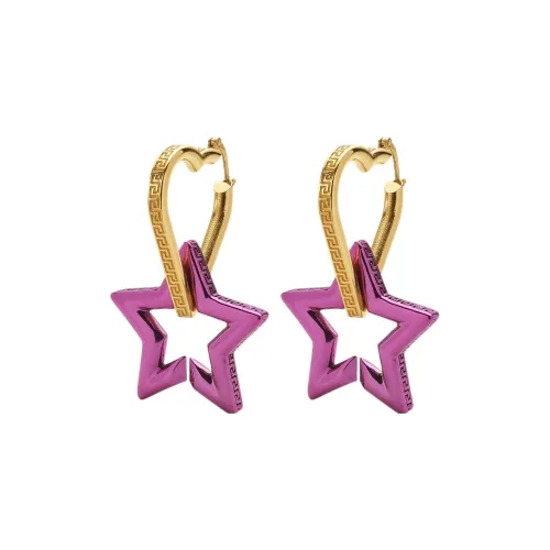 VERSACE Металлические серьги фиолетовые женские