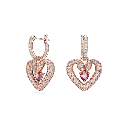 Swarovski Серьги с розовым золотом и покрытием унисекс золото