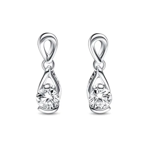 Pandora Серебряные Серьги Женские