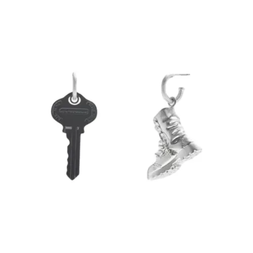 COACH Серьги из лата Женские Серебряные Черные