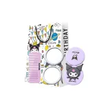 Куломи Круглый макияж Зеркальце & Зубочистка из цинкового сплава & Элегантный подарочный набор Сумка