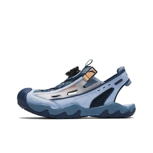 Antakids Детские сандалии Пыльная занавес Синий / Грязный лайм / Danube Синий Школьный возраст