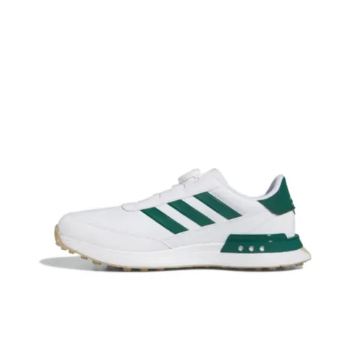 Adidas S2G SlbBore24 Амортизация Износостойкий Низкий Топ Обувь для гольфа Мужская Белый Зеленый