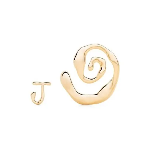 Jacquemus Металлические Серьги Золотые Женские