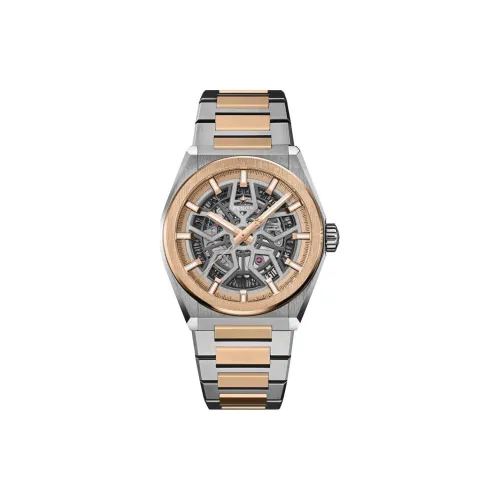 Зенит Автоматический Механический Часы Мужские 33 мм Черепный Циферблат Корпус из Нержавеющей Стали