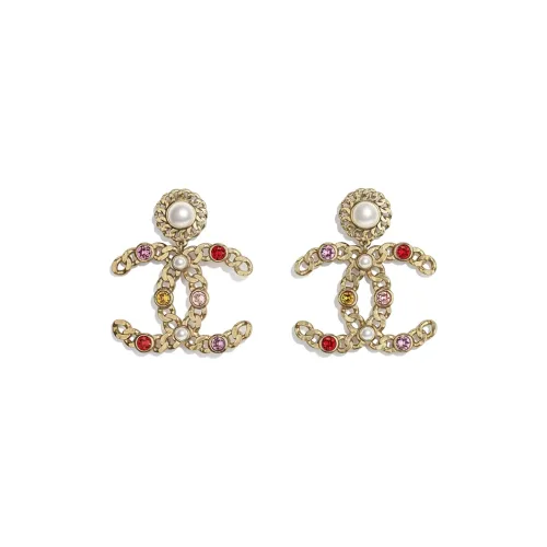Серьги Chanel многоцветные женские