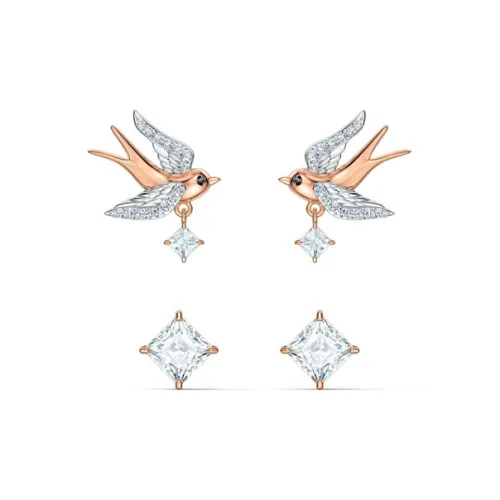 Swarovski Travel Серьги Розовое Золото Женские