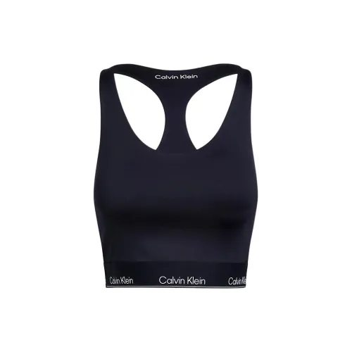 CK Calvin Klein Cropped Спортивный Топ Бюстгальтер Женский Черный