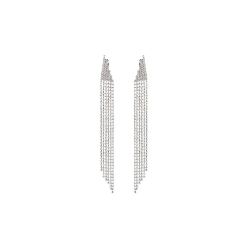 SAINT LAURENT Серебряные серьги из бронзы Женские
