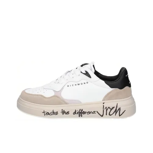 JOHN RICHMOND Низкие кроссовки для скейтбординга Мужские Белый Черный Серый