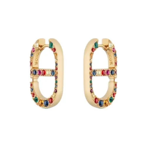 DIOR Металлические Серьги Золотые Женские