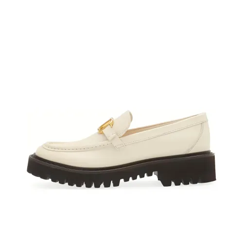 Valentino Vlogo Signature Лоферы Женские Экрю