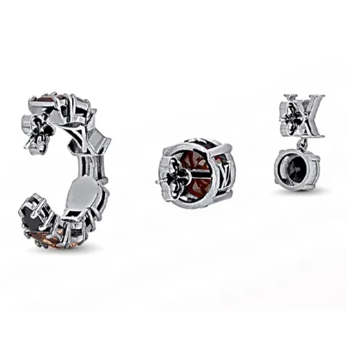 LOUIS VUITTON Серьги с цирконием Мужской