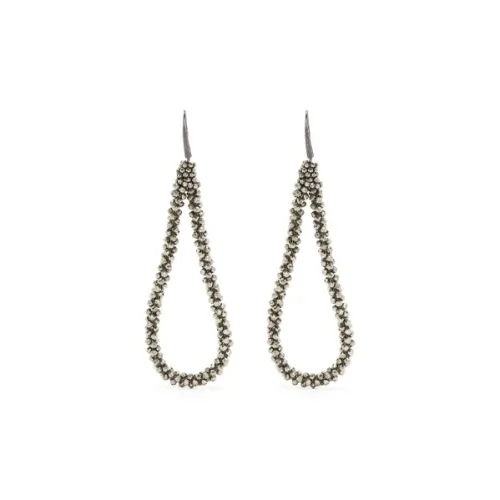 Brunello Cucinelli Металлические Серьги Серебряные Женские