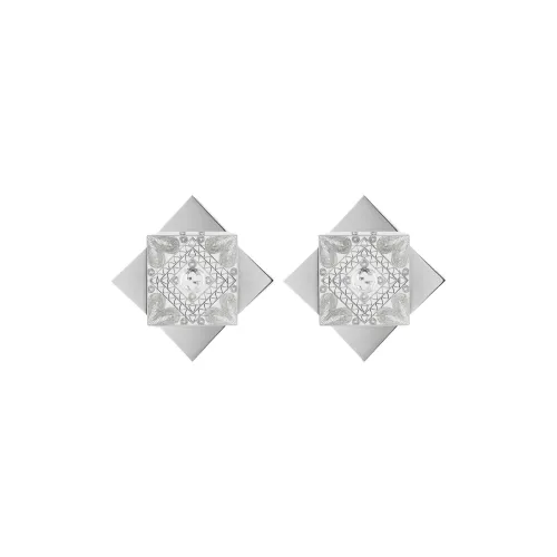 GUCCI Металлические серьги, серебряные, женские