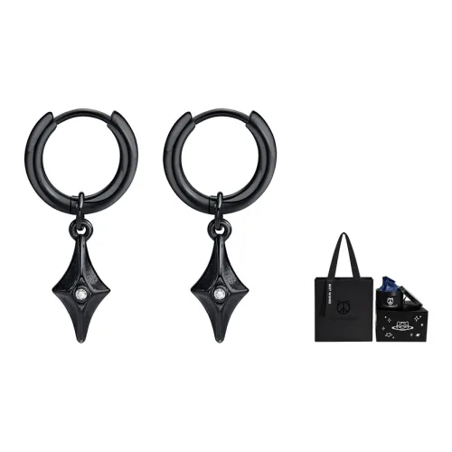 Серьги PEACE CAT из титановой стали унисекс