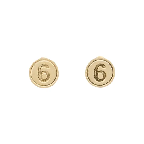 MM6 Maison Margiela Серьги Золотые Женские
