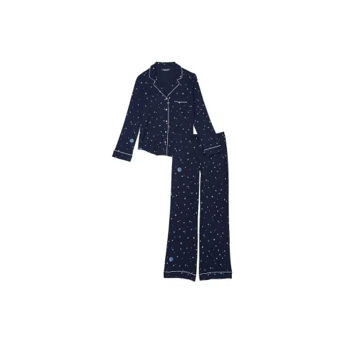 Victoria's Secret Modal Long Pajama Set Pajama Set Women's Navy Blue