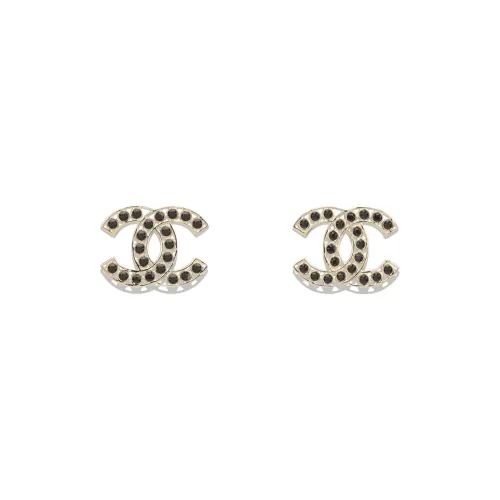 CHANEL Серьги Золотые/черные Женские