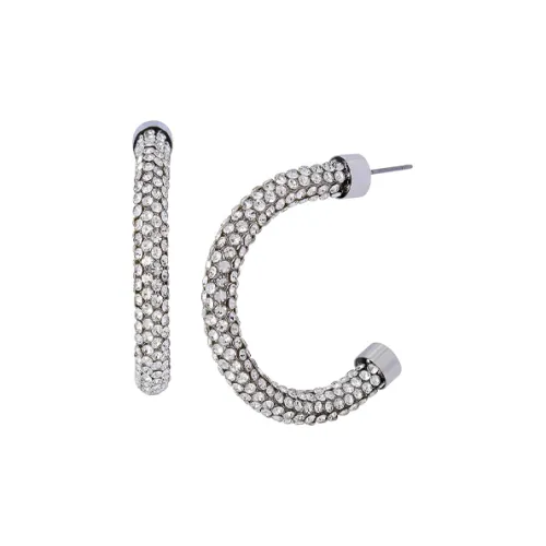 STEVE MADDEN Стекло Пластик Металл Серьги Женские Серебряные