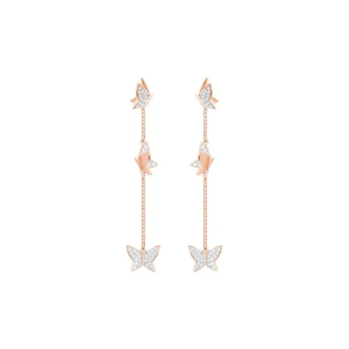 Swarovski LILIA Серьги Розово-золотые Женские
