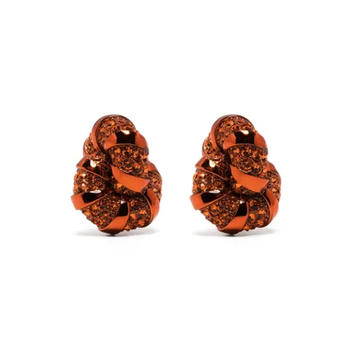 Серьги Lanvin из латуни стекла женские красные