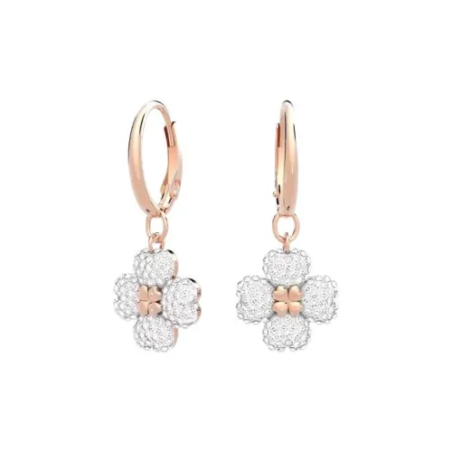 Swarovski Искусственный кристалл Серьги Женские Розовое золото