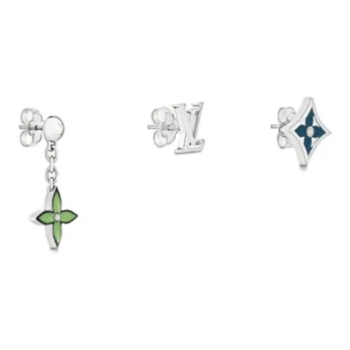 LOUIS VUITTON Серьги Рассвет Металл Серебро Унисекс