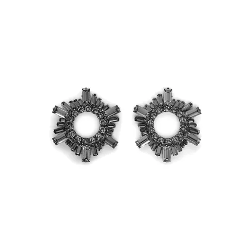 AMINA MUADDI Латунь Кристалл Серьги-гвоздики Женские Серебро