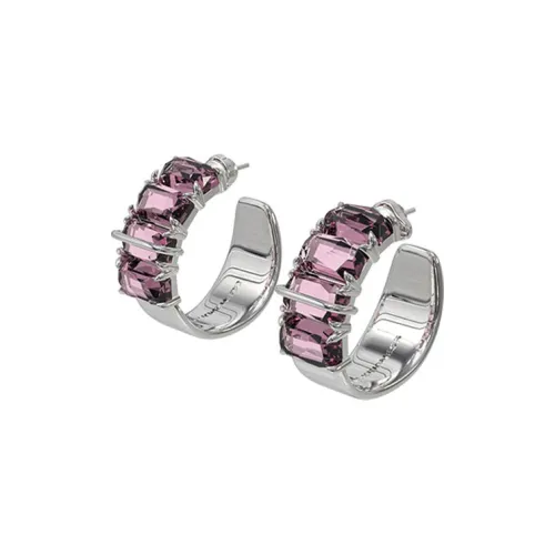 KVK Серьги из меди с покрытием из белого золота унисекс