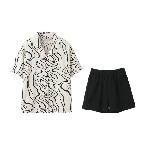 Huggy Kissy Пижамный комплект Женский Ванильный Желтый