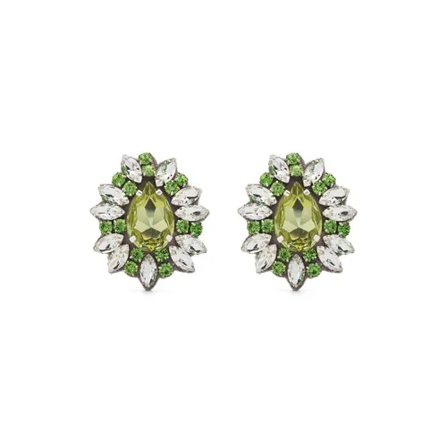 MOSCHINO Акрил Стекло Полиэстер Серьги Женские Зеленый