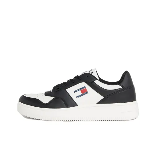 Tommy Hilfiger Низкие кроссовки для скейтбординга Мужские Черно-белые