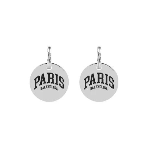 Balenciaga Paris Серьги из лата Серебряный Мужской