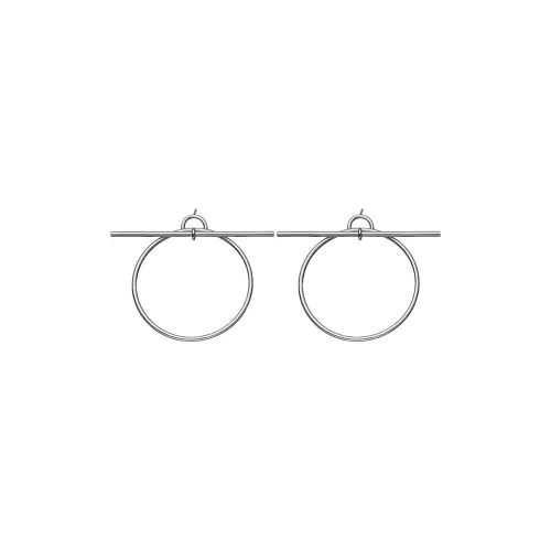 Hermes Chaine d'Ancre Серебряные Серьги Унисекс
