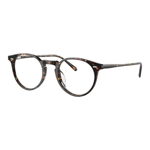 Oliver Peoples Ацетат Круглые Оправы для Очков Женские Черепаховый