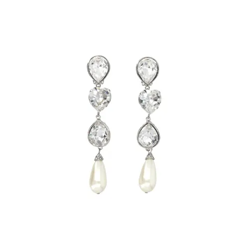 Alessandra Rich Брассовые серьги Женские Серебряные